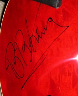 BB King Autographed Guitar